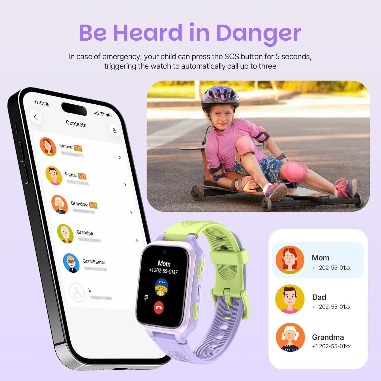 K9 Smart Watch for Kids with GPS Tracker, AI Voice & Video Call,1.78" AMOLED, 4G Smartwatch with SOS, Parental Controls, School Mode, IP68 Waterproof Kids Smartwatch for Teens Ages 3 and Up