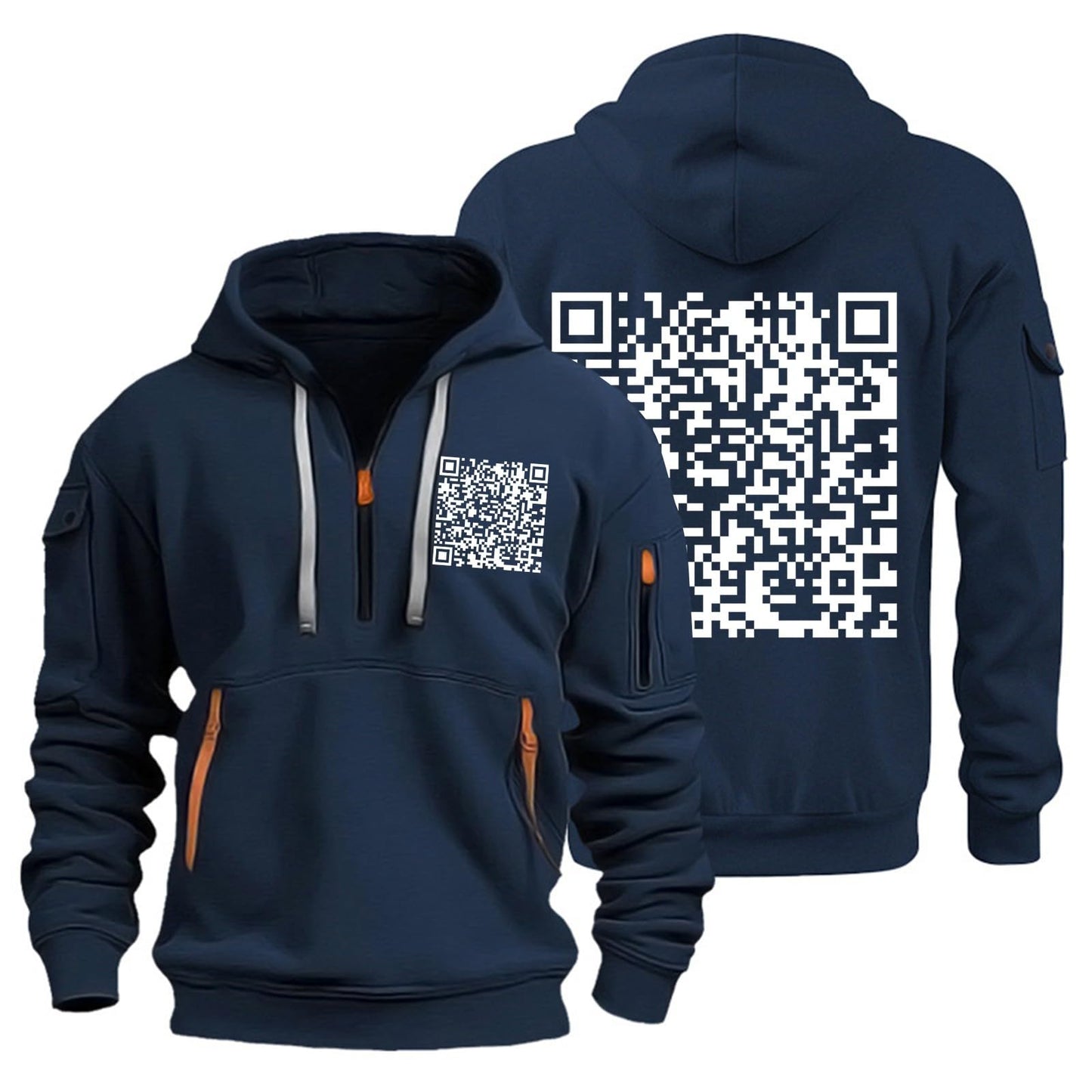 RTTUIOP Hoodies for Men Quarter Zip Pullover Tactical Sweatshirt Vintage Long Sleeve Casual Fashion Hoodie With Pockets