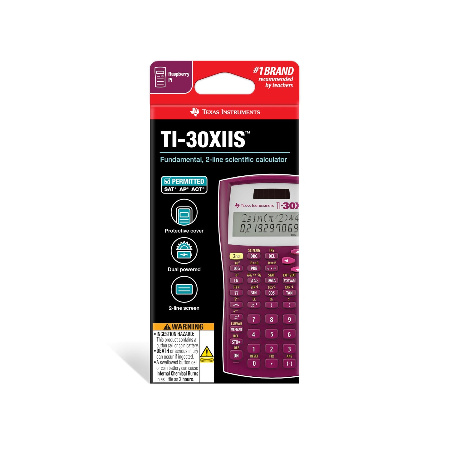 TI-30XIIS Scientific Calculator, Black