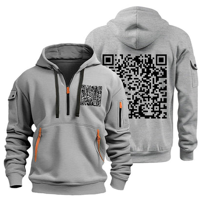 RTTUIOP Hoodies for Men Quarter Zip Pullover Tactical Sweatshirt Vintage Long Sleeve Casual Fashion Hoodie With Pockets