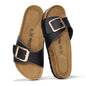 Project Cloud 100% Genuine Leather Sandals Women Dressy Beach Essentials Slides for Women Footwear - Lightweight with Memory Foam Insole Sandals for Women 2026 - Womens Slides