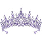 TOBATOBA Silver Wedding Crystal Tiaras and Crowns for Women, Bride Royal Queen Headband Princess Quinceanera Headpieces for Birthday Prom Pageant Party