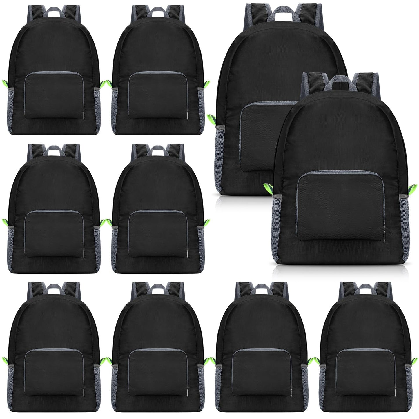 Jexine 10 Pcs Backpacks in Bulk 16.5 Inches Back Pack Basic Backpack for Adult Lightweight Outdoor Travel Book Bags(Sunny Pastel)