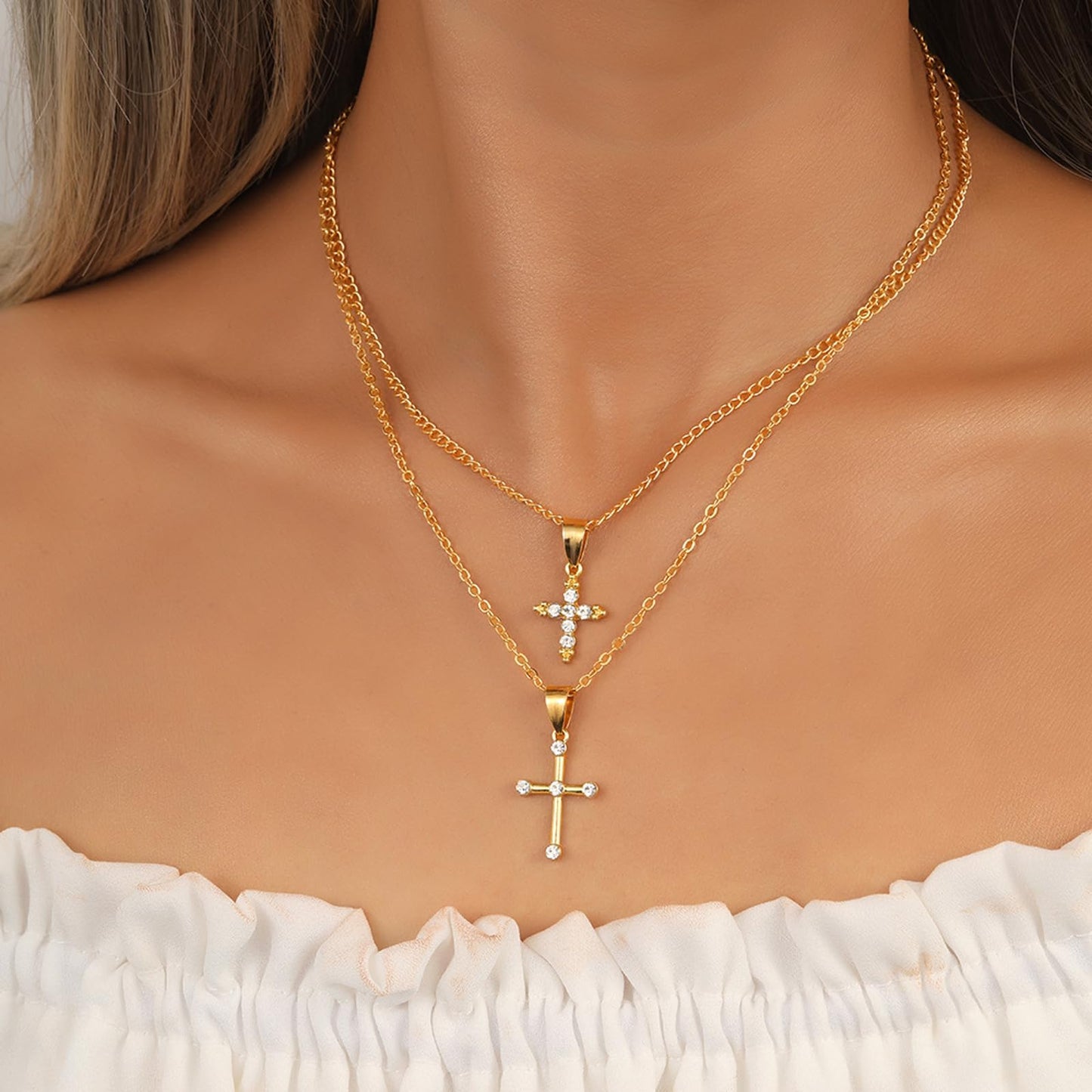 NEWITIN 69 Pieces Gold Jewelry Set for Women Fashion Costume Jewelry Gold Plated Necklace Bracelet Earrings Set for Women