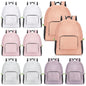 Jexine 10 Pcs Backpacks in Bulk 16.5 Inches Back Pack Basic Backpack for Adult Lightweight Outdoor Travel Book Bags(Sunny Pastel)