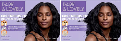 SoftSheen-Carson Dark and Lovely Triple Nourished Silkening Relaxer No-Lye Regular Strength with Shea Butter, Jojoba and Avocado Oils, Regular