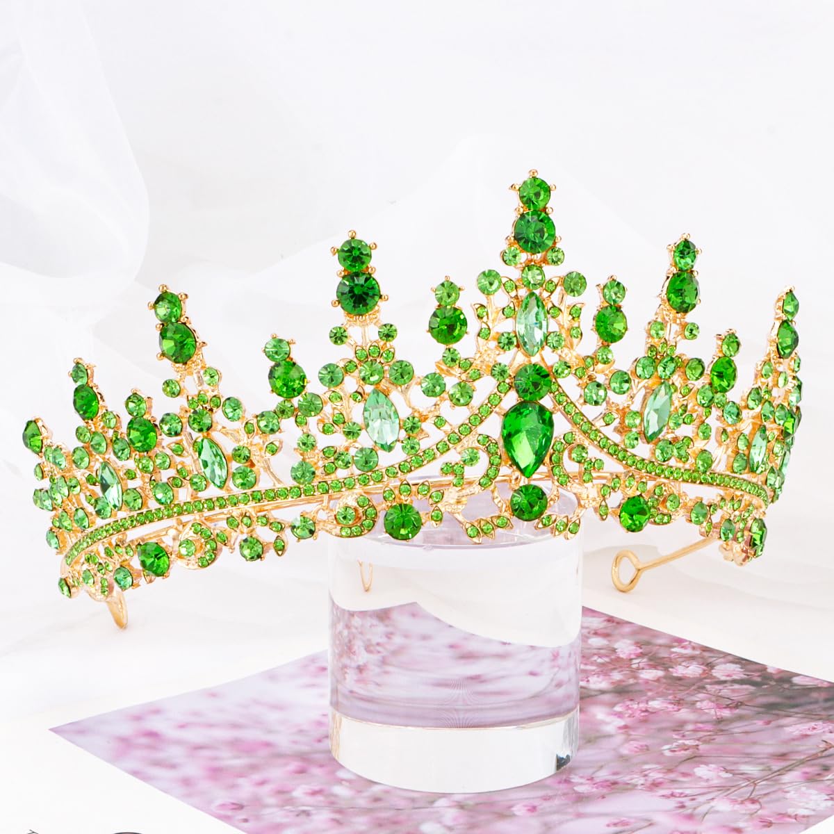 TOBATOBA Silver Wedding Crystal Tiaras and Crowns for Women, Bride Royal Queen Headband Princess Quinceanera Headpieces for Birthday Prom Pageant Party