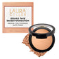 LAURA GELLER NEW YORK Baked Double Take Powder Foundation – Longwear Buildable Medium to Full Coverage – Matte Finish – Non-Caking Formula – Handmade in Italy – Mature & Sensitive Skin – Tan