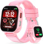 Transformers 4G Kids Smart Watch Phone, GPS, Video Call, Waterproof - Pink | Smartwatch for Boys Girls Ages 4-12, Class Mode, SOS, Camera, Alarm, Touch Screen, Gifts with Bonus Woven Strap & SIM Card