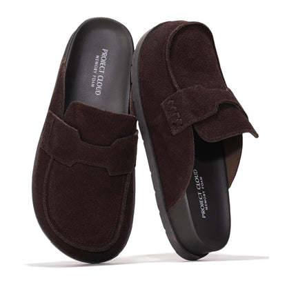 Project Cloud 100% Genuine Leather Slip On Womens Clogs 2026 (Foamy) | Plush & Soft Insole with Arch Support for Comfort; Non Slip Mules & Clogs for Women Footwear; Water Resistant Women Shoes