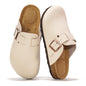 Project Cloud 100% Genuine Leather Footbed Clogs for Women - Memory Foam Arch Support Slippers for Women - Trendy Slip-ons Women's Mules & Clogs Sandals