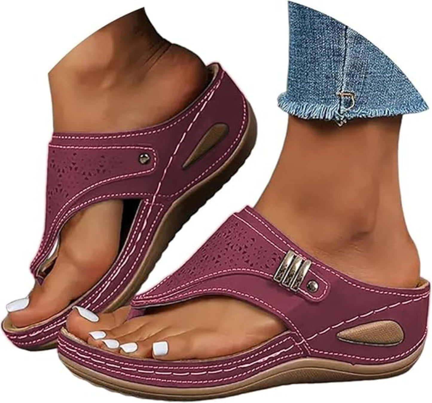 Orthopedic Sandals for Women 2026 Arch Support Flip Flops Dressy Casual Summer Beach Vacation Sandals