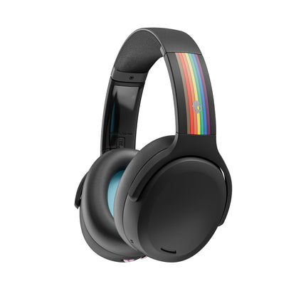 Skullcandy Crusher ANC 2 Noise Cancelling Wireless Headphones - True Black | Multi-Sensory Crusher Bass, Over-Ear Fit, Bluetooth, 60 Hours Battery, Working Out, Gym, Travel, Studying, Music, Gaming