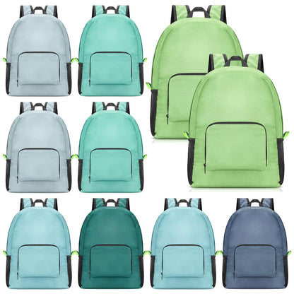 Jexine 10 Pcs Backpacks in Bulk 16.5 Inches Back Pack Basic Backpack for Adult Lightweight Outdoor Travel Book Bags(Sunny Pastel)