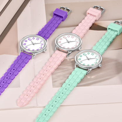 Bisley 35MM Watches for Women Big Face Easy Reader Silicone Strap Water Proof