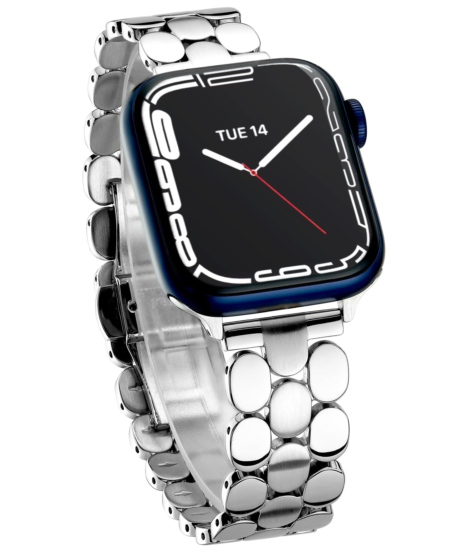 Designer Band for Apple Watch 40mm 41mm 42mm 38mm 44mm 45mm 46mm 49mm for Women, Stainless Steel Dressy Bands Compatible with Apple Watch Series 11,10,Se,9,8,7,6,5,4,3,2,1 for iWatch