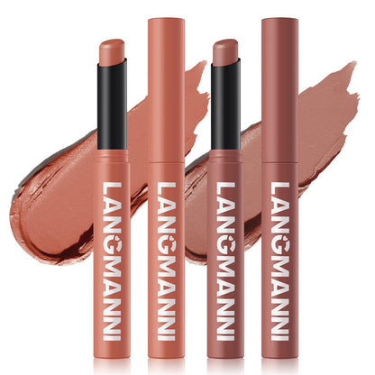12Pcs Velvet Matte Lipstick Set, Nude to Dark Shades, Long-Lasting,Color A | Highly pigmented matte color, smooth creamy glide, waterproof wear, nude-to-dark tones, ideal for daily makeup or gifting