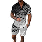 Mens Short Sets 2 Piece Outfits Polo Shirt Fashion Summer Tracksuits Casual Set Short Sleeve and Shorts Set for Men