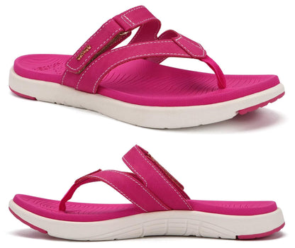 COFACE Womens Fashion Orthotic Flip Flops Ladies Slip On Lightweight Athletic Yoga Mat Cushion Thong Sandals With Comfortable Plantar Fasciitis Arch Support