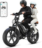 Electric Bike for Adults, Peak 1500W Motor Retro E Bike, Range 65/120Miles, 48V 15Ah Removable Battery, 20"x4" Fat Tires, Full Suspension, APP Control, Off-Road Ebike for City Commuting