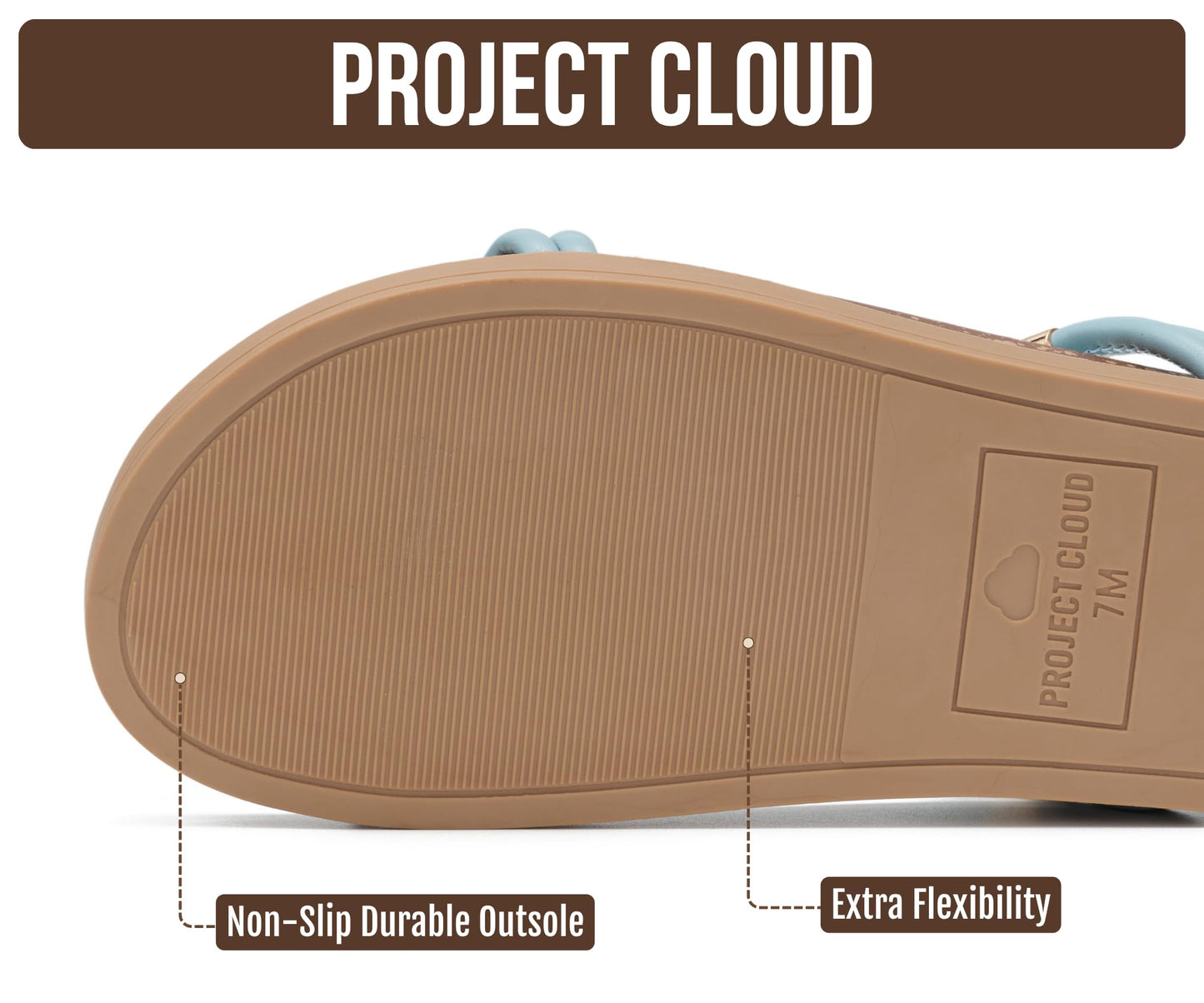 Project Cloud Summer Slides for Women 2026 with Plush and Soft Insole Womens Sandals Comfortable - Non-Slip and Lightweight Sandals Women Footwear