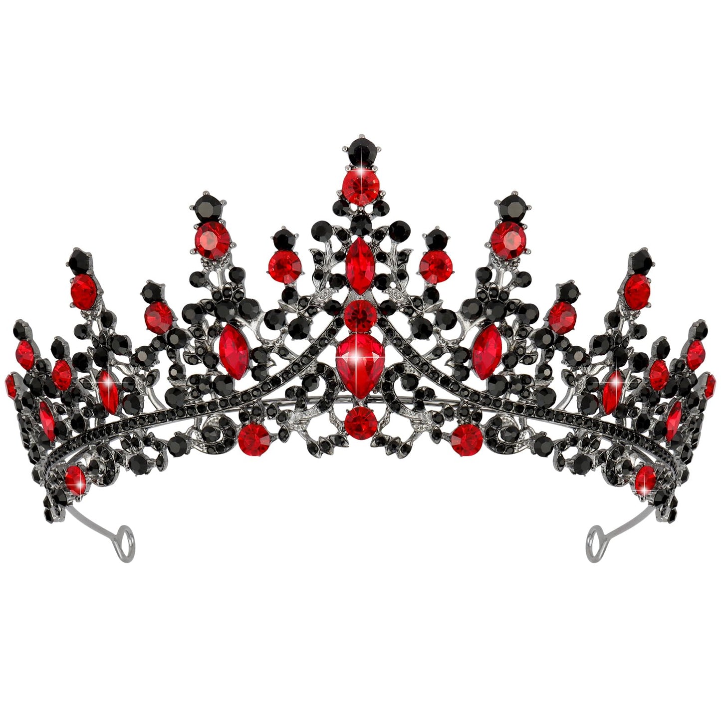 TOBATOBA Silver Wedding Crystal Tiaras and Crowns for Women, Bride Royal Queen Headband Princess Quinceanera Headpieces for Birthday Prom Pageant Party