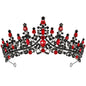TOBATOBA Silver Wedding Crystal Tiaras and Crowns for Women, Bride Royal Queen Headband Princess Quinceanera Headpieces for Birthday Prom Pageant Party