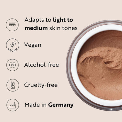 M. Asam Magic Finish Make-up Mousse (1.01 Fl Oz) | 4in1 Primer, Foundation, Concealer & Powder With Buildable Coverage, Hides Redness And Dark Spots, Light To Medium Skin
