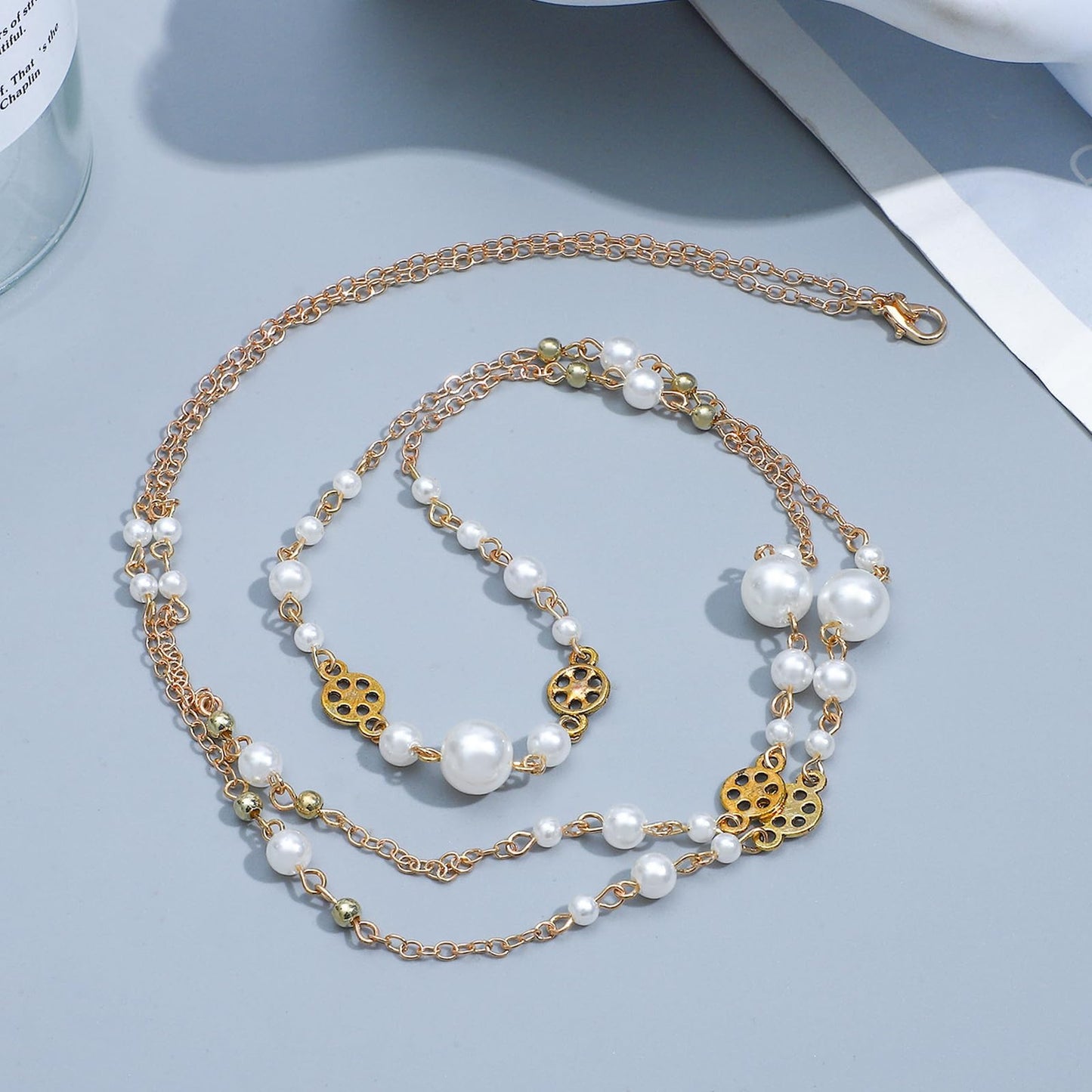 NEWITIN 69 Pieces Gold Jewelry Set for Women Fashion Costume Jewelry Gold Plated Necklace Bracelet Earrings Set for Women