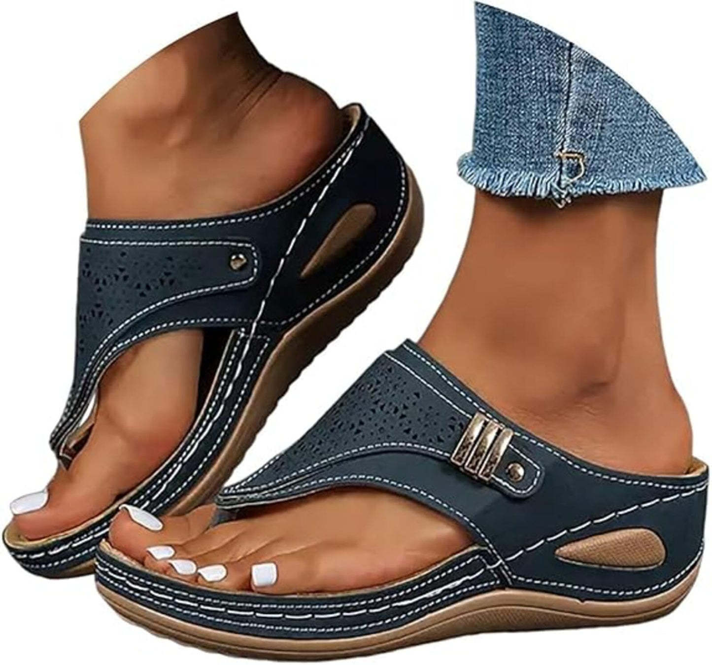 Orthopedic Sandals for Women 2026 Arch Support Flip Flops Dressy Casual Summer Beach Vacation Sandals