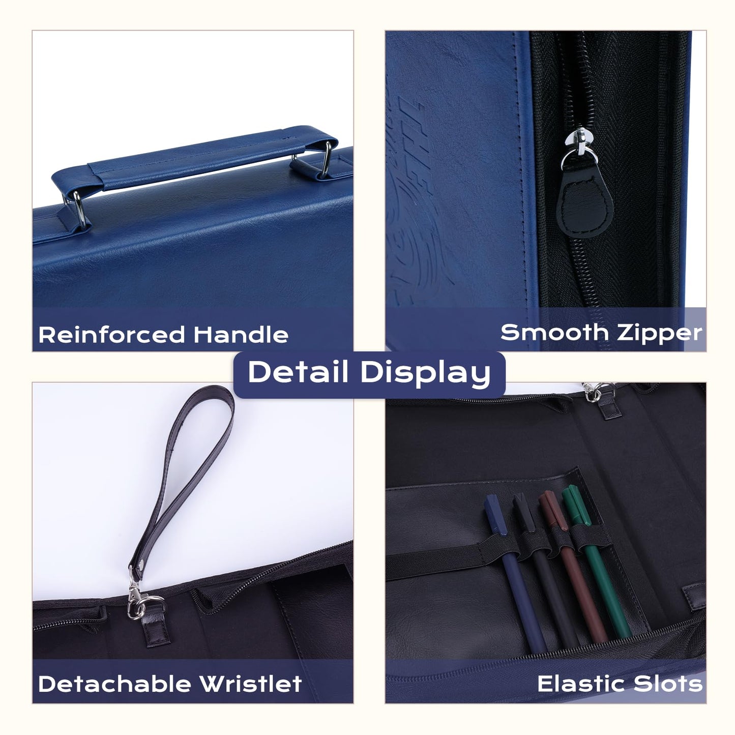 XKDOUS 20 Pcs Bible Case Set with Tabs, Pens, Study Supplies Carrier Holder Portable Men's Bible Bag Church Book Leather Cover Father Day Christian Gift for Dad, Mom, Men, Women