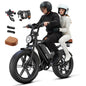 Electric Bike for Adults, Peak 1500W Motor Retro E Bike, Range 65/120Miles, 48V 15Ah Removable Battery, 20"x4" Fat Tires, Full Suspension, APP Control, Off-Road Ebike for City Commuting