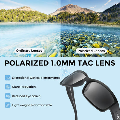 KastKing Skidaway Polarized Sport Sunglasses for Men and Women,Ideal for Driving Fishing Cycling and Running,UV Protection