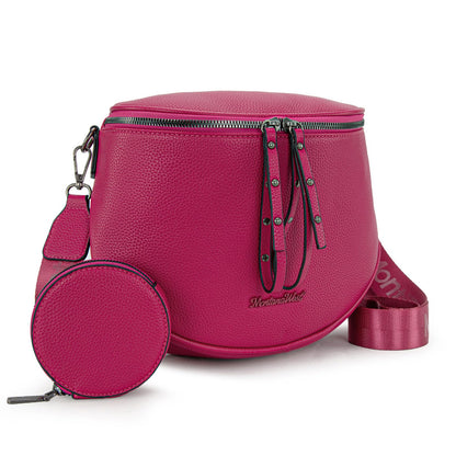 Montana West Crossbody Bag for Women, Large Bum Bag Purse Soft Vegan Leather Travel Fanny Pack with Coin Purse