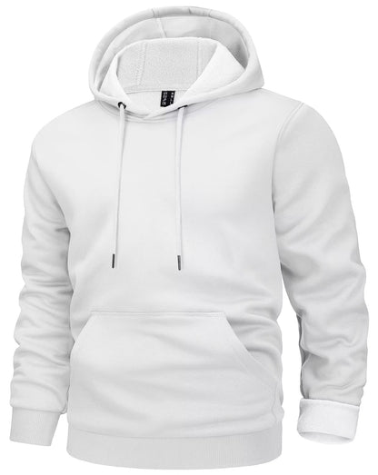 MAGCOMSEN Men's Active Hoodies Fleece Lined Sweatshirts Casual Athletic Workout Pullover With Kangaroo Pocket