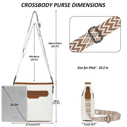 TANTOMI Crossbody Bags for Women Casual Crossbody Purses for Women Travel Shoulder Bag Handbags with Adjustable Strap