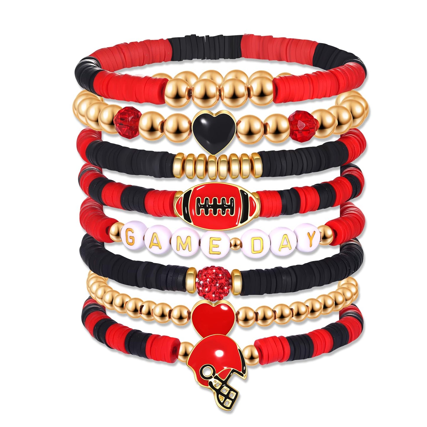 Heishi Bracelets for Women Clay Beaded Stretch Bracelets Stackable Friendship Bracelet Set Summer Beach Accessories Outfits Jewelry Gifts