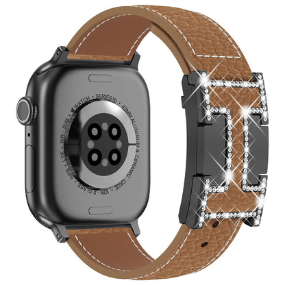 Leather Magnetic Watch Band Compatible with Apple Watch Ultra Band 49mm 46mm 45mm 44mm 42mm 41mm 40mm 38mm Replacement Strap for Women Men iWatch Ultra 3/2/1/SE3/Series 11/10/9/8/7/6/5/4/3/2/1