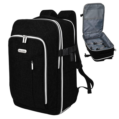 Travel Carry On 17.5" Laptop Expandable Backpack for Men Women, Personal Item Bag Waterproof Airline Approved with USB Charging Hole 3 Packing Cubes, Large Weekender Daypack Business Luggage Suitcase