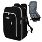 Travel Carry On 17.5" Laptop Expandable Backpack for Men Women, Personal Item Bag Waterproof Airline Approved with USB Charging Hole 3 Packing Cubes, Large Weekender Daypack Business Luggage Suitcase