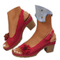Orthopedic Wedge Sandals For Women 2026,Chunky Block Arch Support Sandal Adjustable Ankle Strap Hollow Out Low Heeled Slippers Wide Width Elegant Dressy Summer Platform Beach Shoes