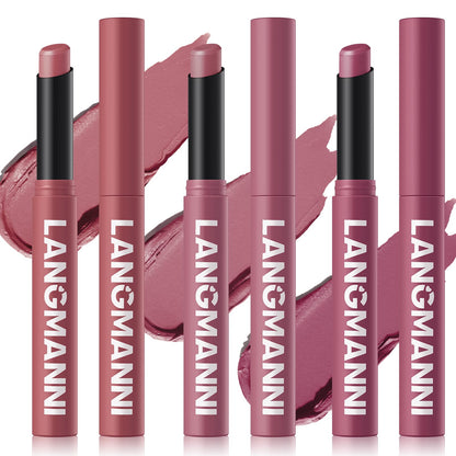 12Pcs Velvet Matte Lipstick Set, Nude to Dark Shades, Long-Lasting,Color A | Highly pigmented matte color, smooth creamy glide, waterproof wear, nude-to-dark tones, ideal for daily makeup or gifting