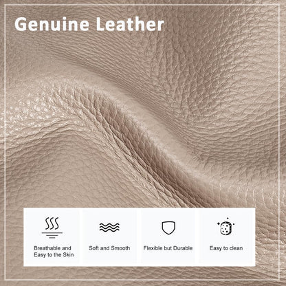 befen Genuine Leather Tote Bag for Women Work, Women's Leather Shoulder Bags Purses Satchel Handbags with Laptop Compartment