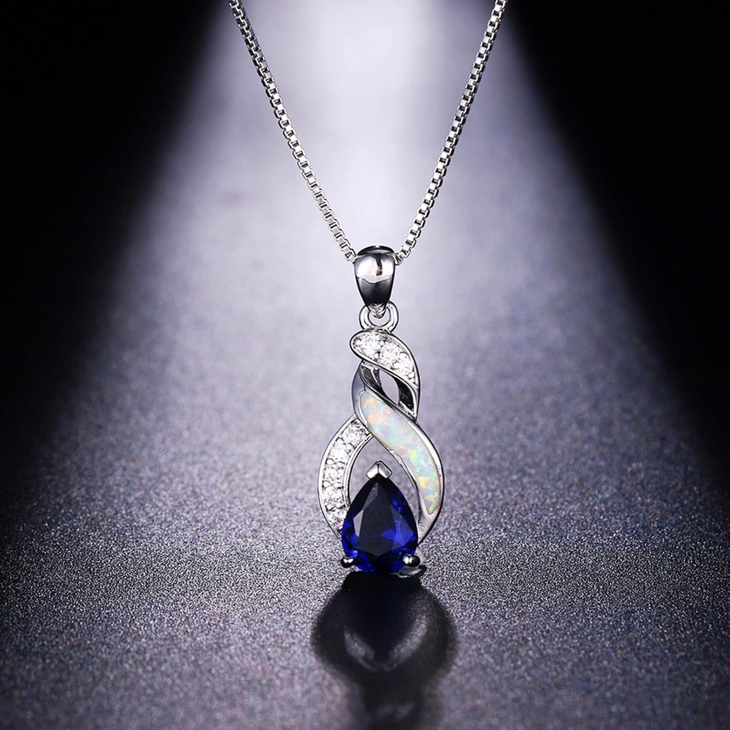 Jewelry Sets Australian Created Opal Necklace Earrings Jewelry for Mom