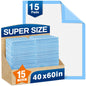 MILDPLUS Disposable Bed Pads 40"X40" 50pcs Extra Large Pee Pads for Incontinence 140 Gram Heavy Duty Super Absorbent Underpads Waterproof Chucks Pads for Adults, Elderly or Pets [100x100CM]