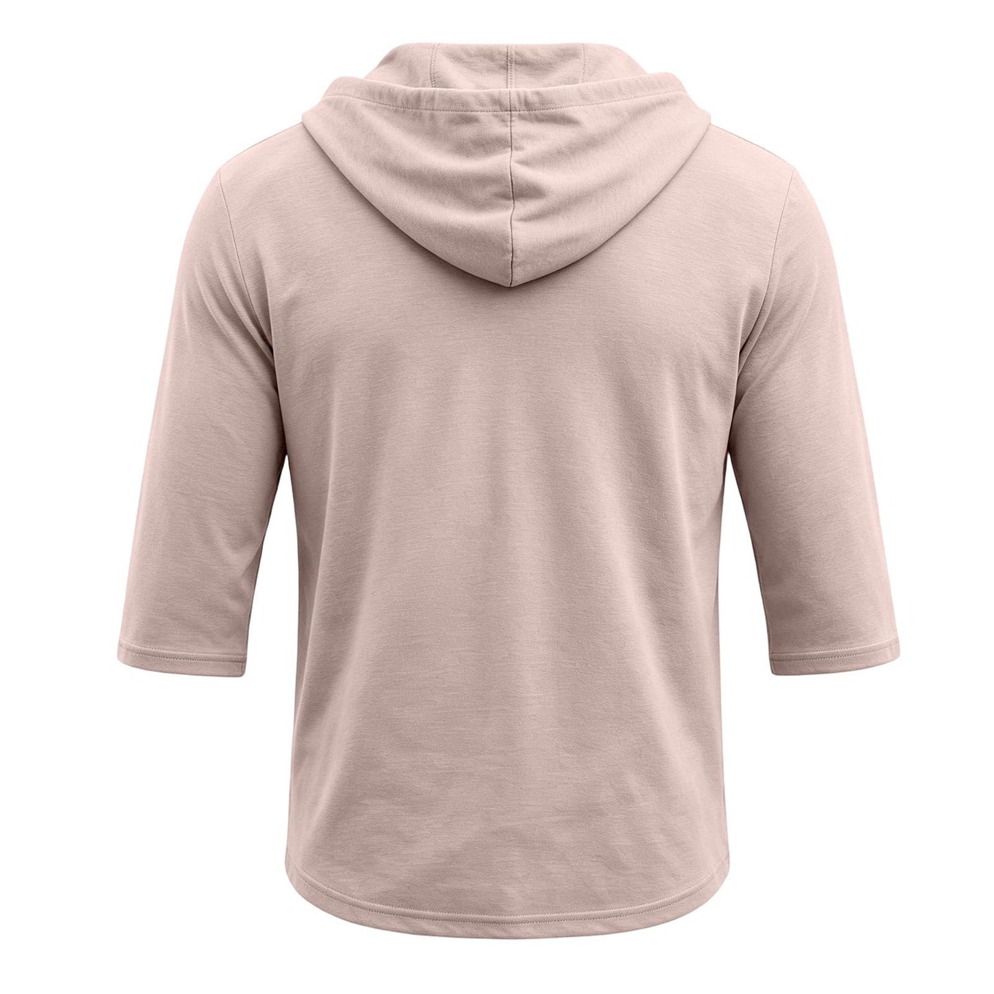 Mens Hooded 3/4 Sleeve Pullover Relaxed Fit Casual Lightweight Comfort Top