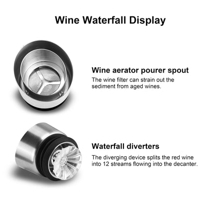 Cobalance Electric Wine Chiller Decanter with Built-in Aerator, 50oz Bottles Cooler & Carafe, 24-Hour Keep Cool, Perfect for Red, White Wine, Gift for Lovers