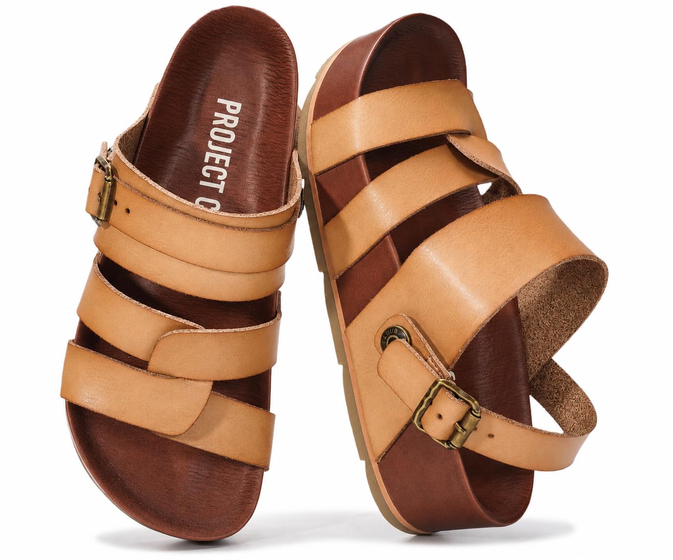 Project Cloud Platform Sandals Women – Strappy Wedges with Comfortable Plush & Soft Insole – Lightweight & Non Slip Platform Sandals for Women 2026