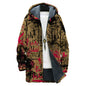domirica Mens Hooded Cardigan Japanese Art Zip Up Long Sleeve Sweater Hoodie Dragon Print Coat with Pockets