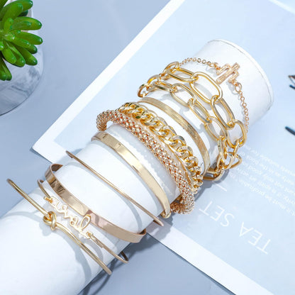 NEWITIN 69 Pieces Gold Jewelry Set for Women Fashion Costume Jewelry Gold Plated Necklace Bracelet Earrings Set for Women